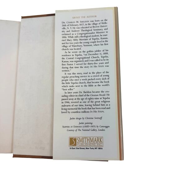 In His Steps by Charles M Sheldon Inspirational Hardcover Book - Picture 16 of 16